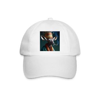 Cannabiche 01 ohne Tippfehler - Baseballkappe - Weiß/Weiß - Vorne