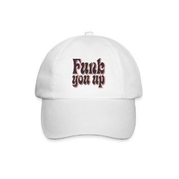 Funk you up - Baseballkappe - Weiß/Weiß - Vorne