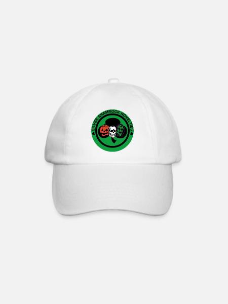 Silberne Kleeblatt-Neuheiten - Baseballkappe - Weiß/Weiß