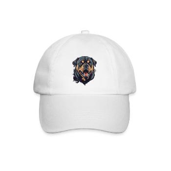 Rottweiler - Baseballkappe - Weiß/Weiß - Vorne