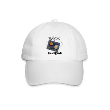 Die Traurigkeit eines Engels auf einem Hügel - Baseballkappe - Weiß/Weiß - Vorne