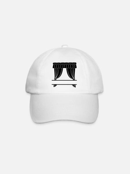 Gardinengeschäft oder Theater - Baseballkappe - Weiß/Weiß