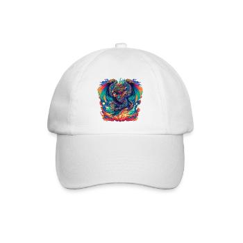 Azteken Vogel - Baseballkappe - Weiß/Weiß - Vorne