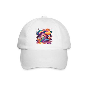 RETRO TRIPPY - Baseballkappe - Weiß/Weiß - Vorne