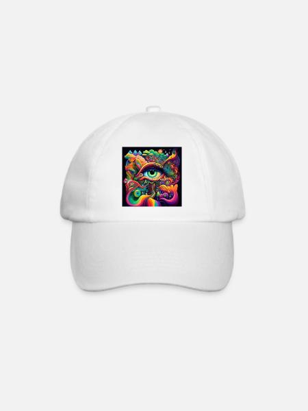 TRIPPY AUGE - Baseballkappe - Weiß/Weiß