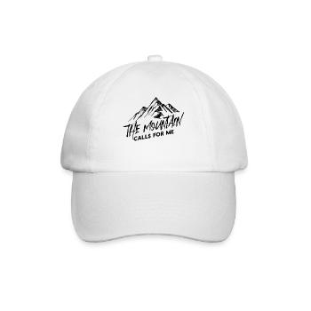 Bergen Natur Wandern Statement Bergwanderung - Baseballkappe - Weiß/Weiß - Vorne