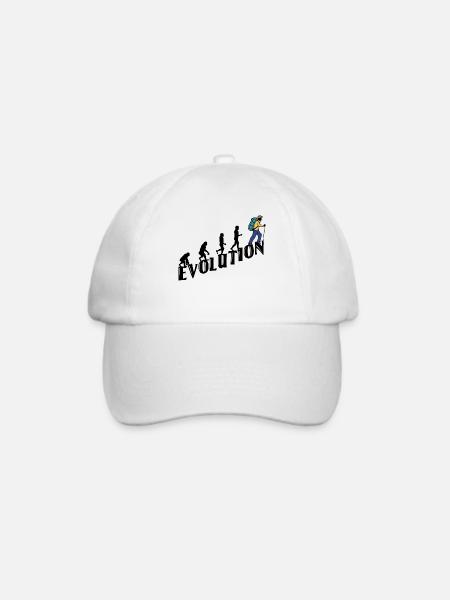 Wandern Evolution Wanderer Wanderung Klettern - Baseballkappe - Weiß/Weiß
