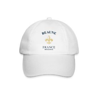 BEAUNE France Burgund Frankreich - Baseballkappe - Weiß/Weiß - Vorne