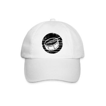 Kleine Trommel - Baseballkappe - Weiß/Weiß - Vorne