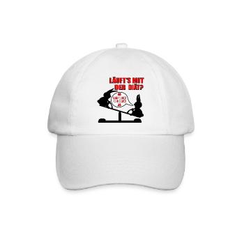 Abnehmen Diät Humor - Baseballkappe - Weiß/Weiß - Vorne