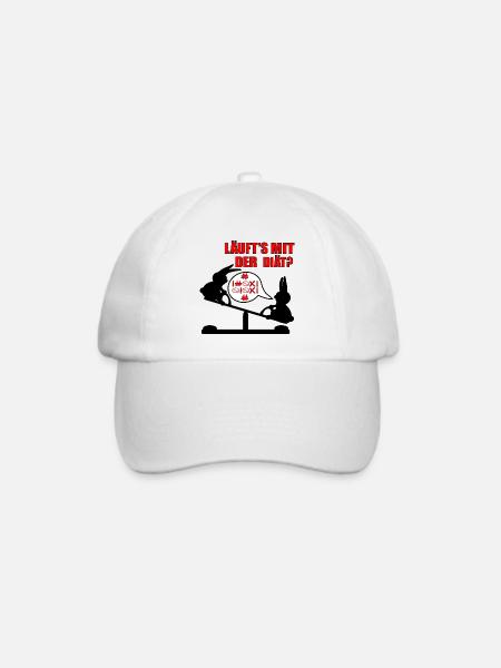 Abnehmen Diät Humor - Baseballkappe - Weiß/Weiß