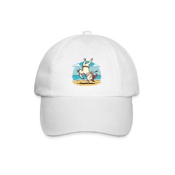 Einhorn-Athlet - Baseballkappe - Weiß/Weiß - Vorne