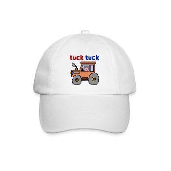 Traktor Landwirt Feld Landwirtschaft Landleben - Baseballkappe - Weiß/Weiß - Vorne
