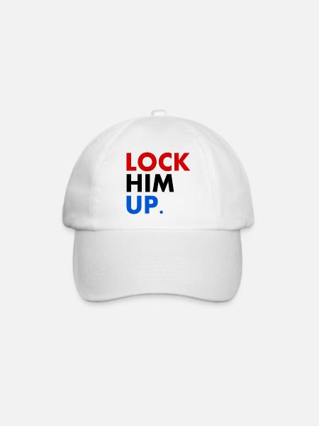Lock him up - Baseballkappe - Weiß/Weiß