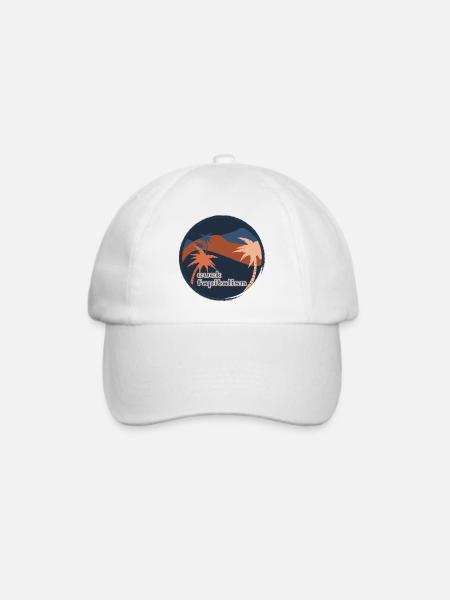 Cuck Fapitalism - Baseballkappe - Weiß/Weiß