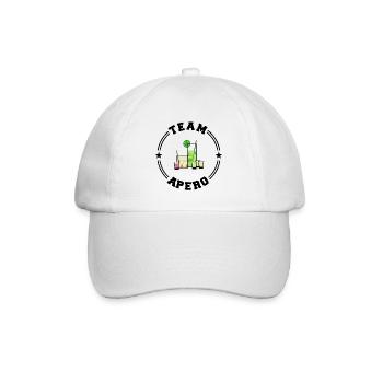TEAM APERO College-Runde - Baseballkappe - Weiß/Weiß - Vorne