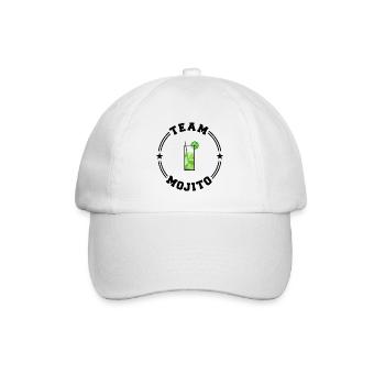 TEAM MOJITO College-Runde - Baseballkappe - Weiß/Weiß - Vorne