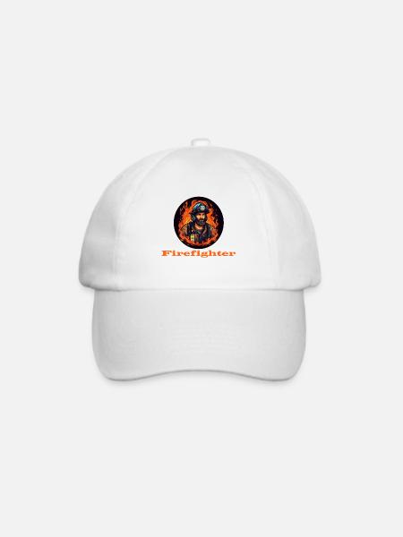 Firefighter - Baseballkappe - Weiß/Weiß