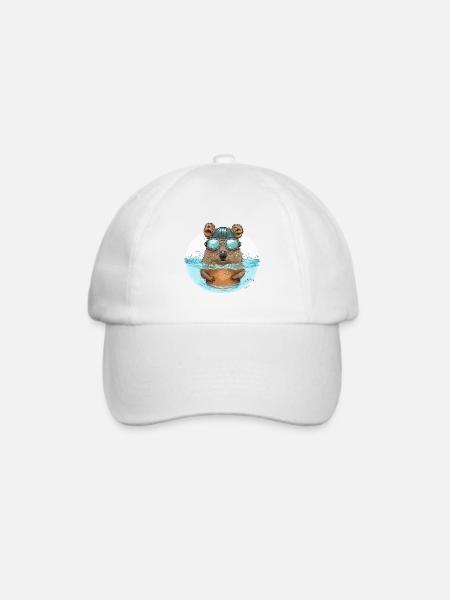 Quokka Polo - Baseballkappe - Weiß/Weiß
