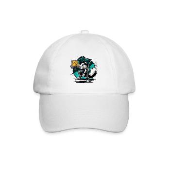 Stinktier-Streetball - Baseballkappe - Weiß/Weiß - Vorne