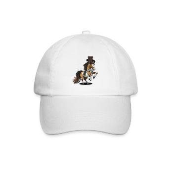 Dressurpferd - Baseballkappe - Weiß/Weiß - Vorne