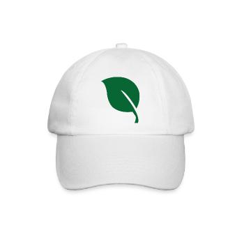 Blatt leaf - Baseballkappe - Weiß/Weiß - Vorne