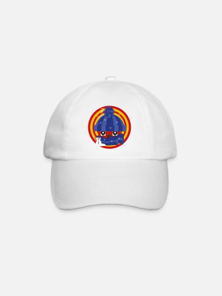 Häuschens Plausch im Winter - Baseballkappe - Weiß/Weiß