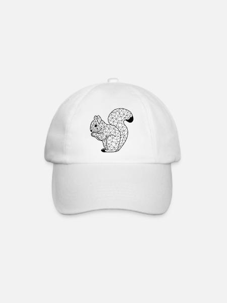 Squirrell GeomeTRIX - Baseballkappe - Weiß/Weiß