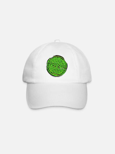 TMNT Mutant Mayhem Gullideckel Mit Logo - Baseballkappe - Weiß/Weiß