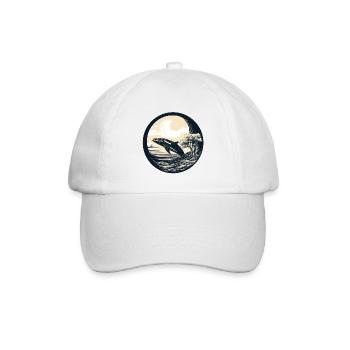 Wal - Baseballkappe - Weiß/Weiß - Vorne