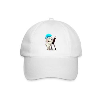 Arty Dog - Baseballkappe - Weiß/Weiß - Vorne