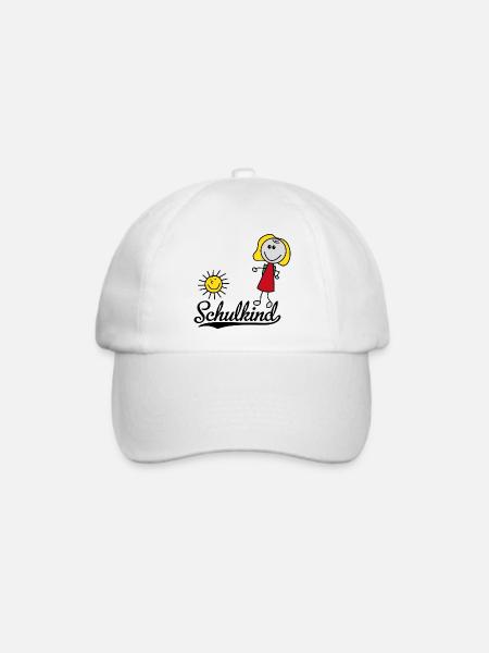Schulkind - Baseballkappe - Weiß/Weiß