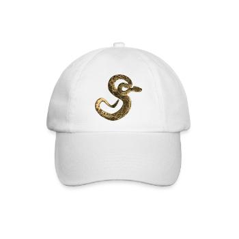Klapperschlange Crotalus Adamanteus Reptilien - Baseballkappe - Weiß/Weiß - Vorne