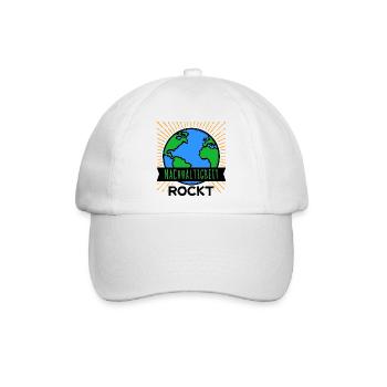 Nachhaltigkeit Mutter Erde Umwelt Statement Planet - Baseballkappe - Weiß/Weiß - Vorne