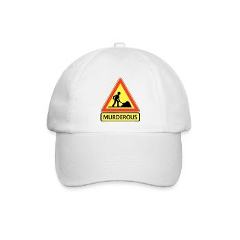 Mörder - Baseballkappe - Weiß/Weiß - Vorne