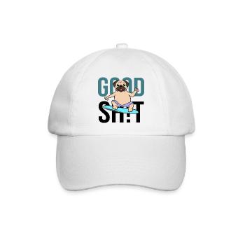 Lieblingstier Hund Statement Knuddeltier Haustiere - Baseballkappe - Weiß/Weiß - Vorne