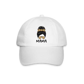 Beste Mama aller Zeiten - Baseballkappe - Weiß/Weiß - Vorne