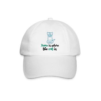 Heimtier Katze Statement Haustiere Lieblingstier - Baseballkappe - Weiß/Weiß - Vorne