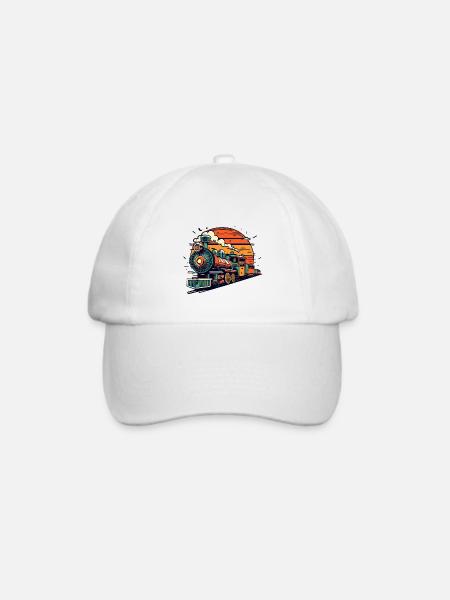 Zugreise - Baseballkappe - Weiß/Weiß