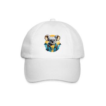 Koala Küstenabenteuer Sonnenuntergang - Baseballkappe - Weiß/Weiß - Vorne