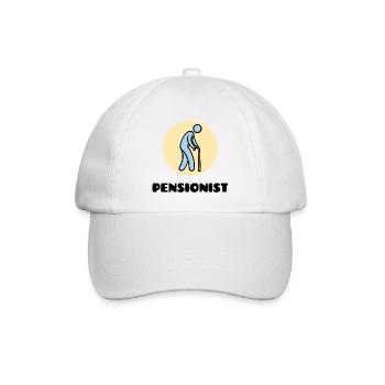 Pensionist Pension Statement Senior Ruhestand - Baseballkappe - Weiß/Weiß - Vorne