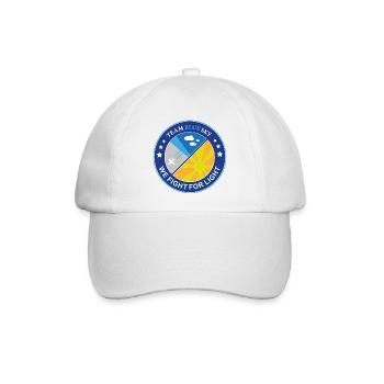 Sonnenliebhaber-Abzeichen Team Blauer Himmel Licht-Krieger-Emblem - Baseballkappe - Weiß/Weiß - Vorne