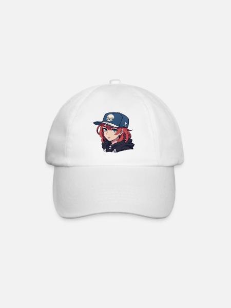 Skater-Mädchen - Baseballkappe - Weiß/Weiß