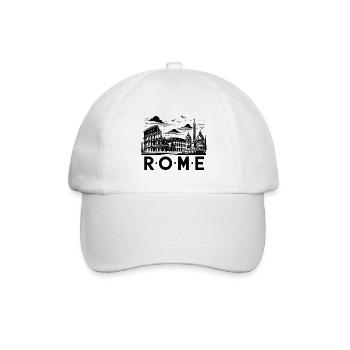Rom - Baseballkappe - Weiß/Weiß - Vorne