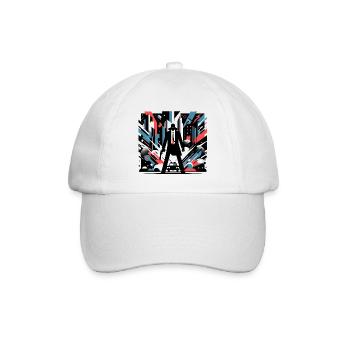Stadt Chaos - Baseballkappe - Weiß/Weiß - Vorne