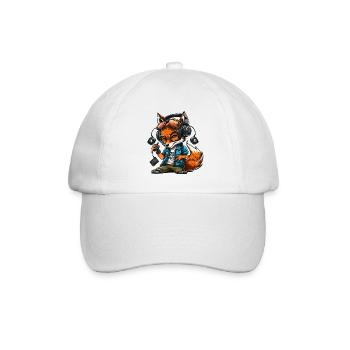 Foxy Beats - Baseballkappe - Weiß/Weiß - Vorne