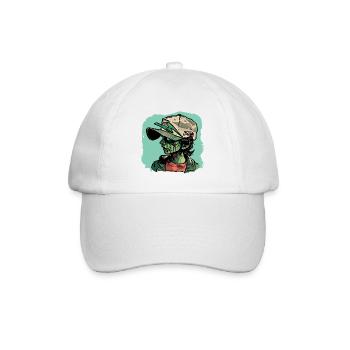 Zombie-Mädchen - Baseballkappe - Weiß/Weiß - Vorne