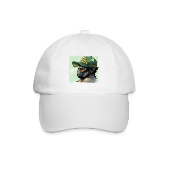 Gorilla YO! - Baseballkappe - Weiß/Weiß - Vorne