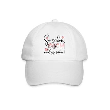 WIEDERSEHEN SPRÜCHE - LIEBE BEZIEHUNG - Baseballkappe - Weiß/Weiß - Vorne