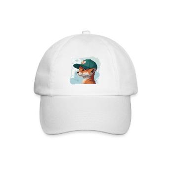 Cooler Fuchs - Baseballkappe - Weiß/Weiß - Vorne